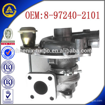 RHF4H 8-97240-2101 VB420037-VIDA turbo cargador para Isuzu 4JA1